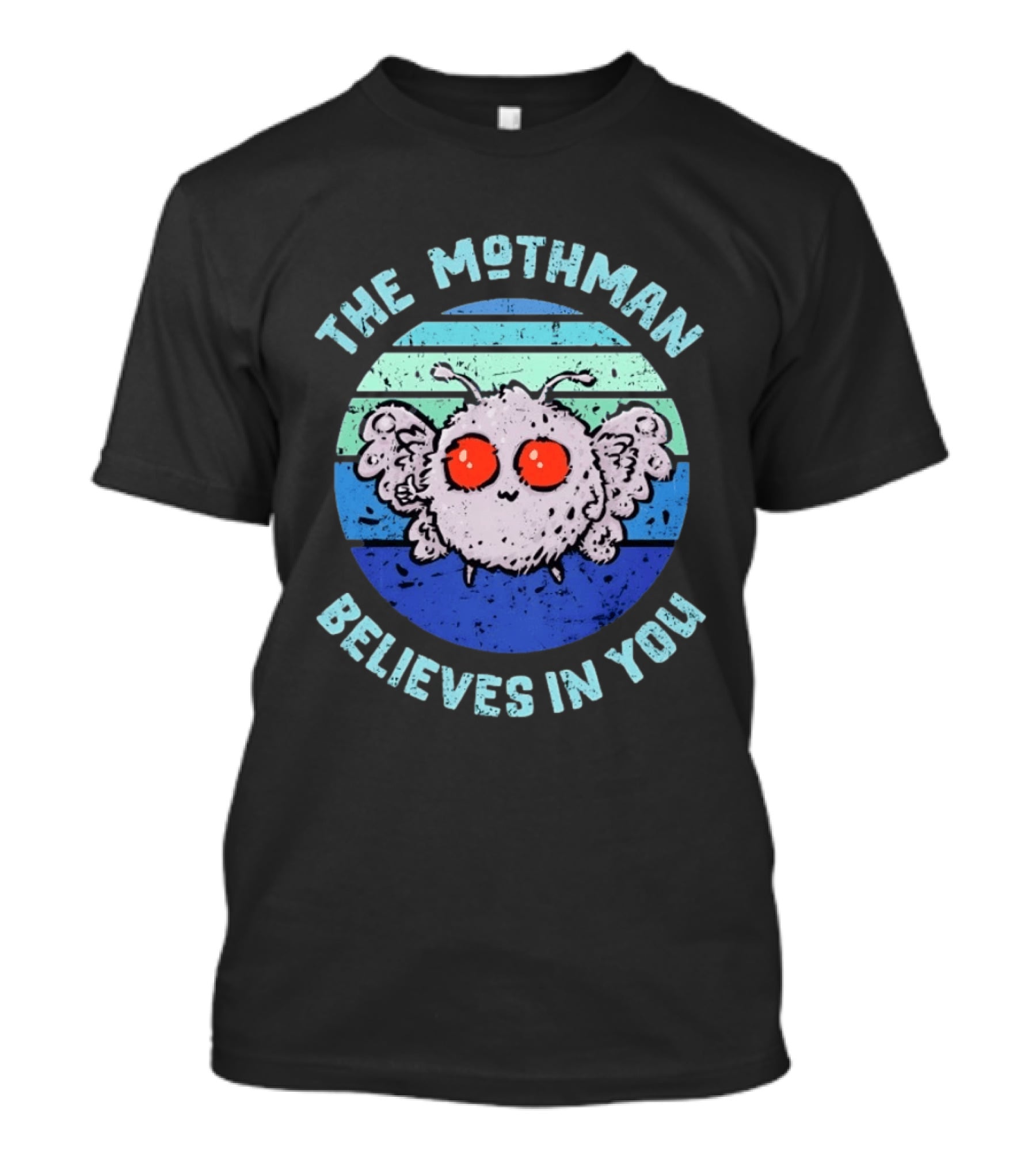 The Mothman Believes In You Distressed T-Shirt