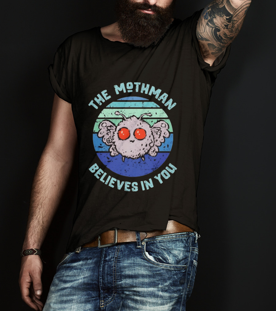 The Mothman Believes In You Distressed T-Shirt