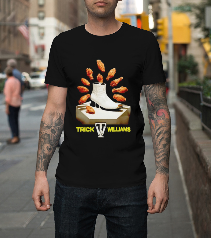 Trick Williams WWE Lemon Pepper Steppers Chicken Boot T-Shirt