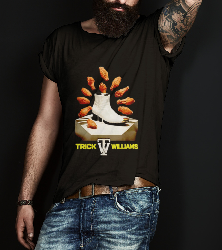 Trick Williams WWE Lemon Pepper Steppers Chicken Boot T-Shirt