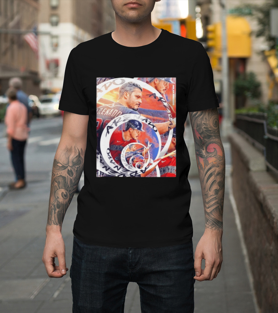 Nolan Arenado Arizona Diamondbacks Baseball Spiral Collage T-Shirt