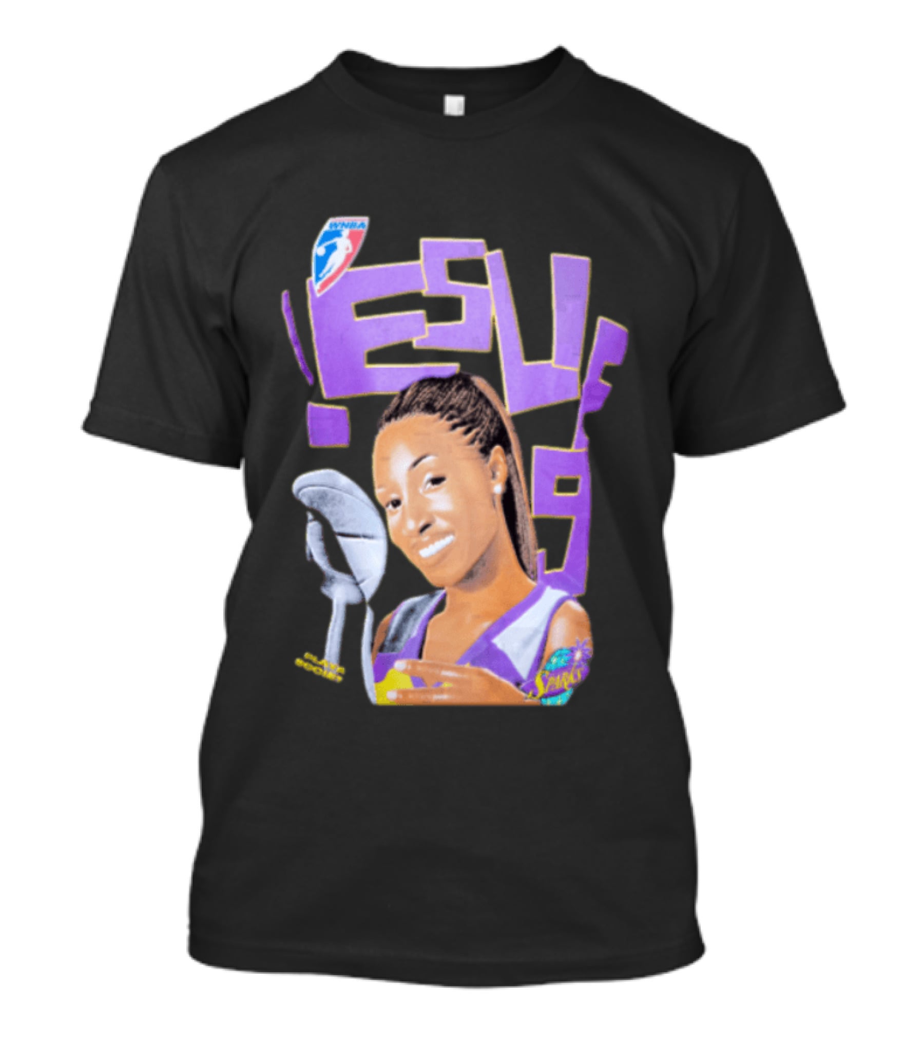 WNBA Lisa Leslie Sparks Basketball Legend Retro 9 T-Shirt