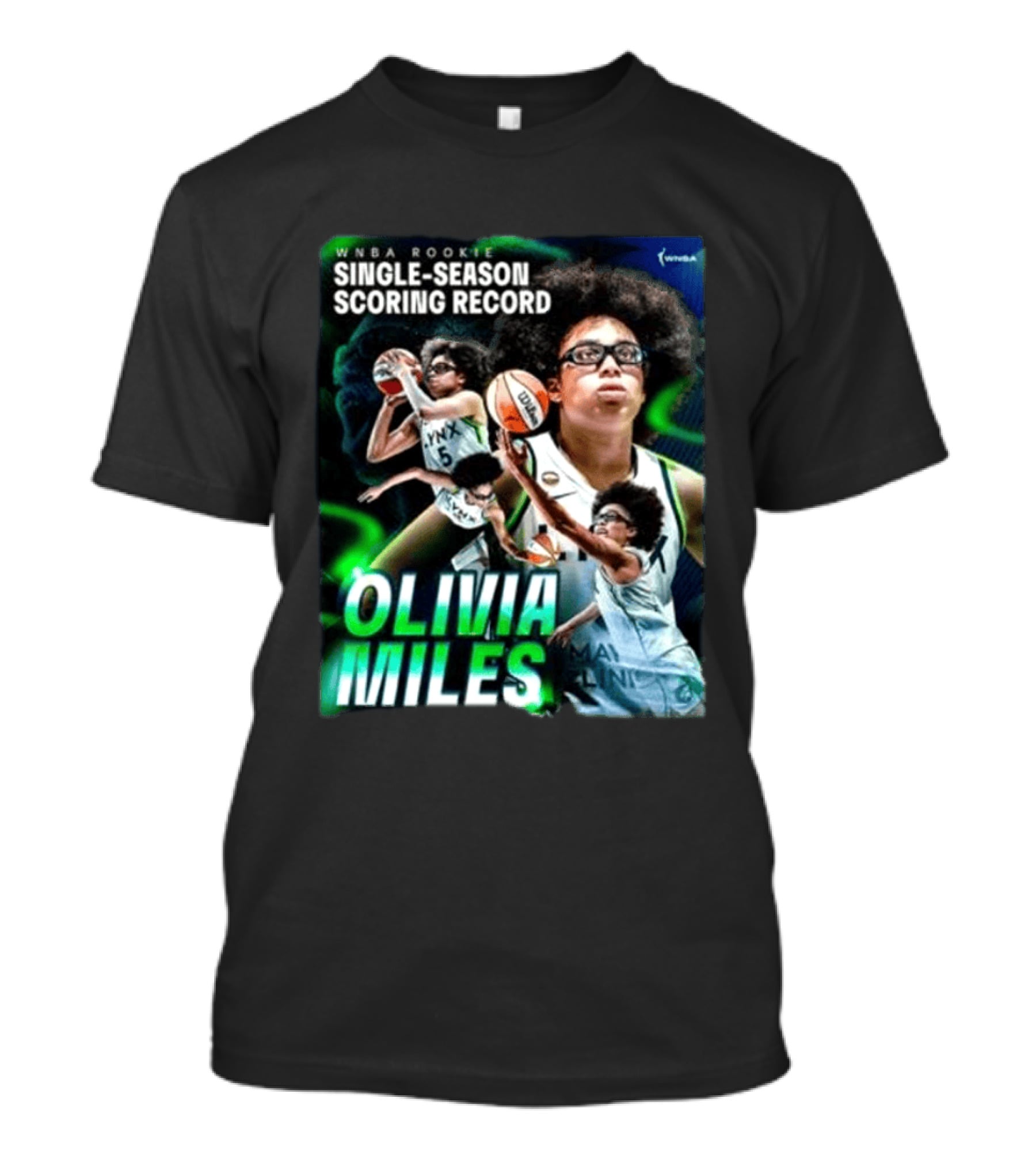 WNBA Rookie Single Season Scoring Record Olivia Miles T-Shirt