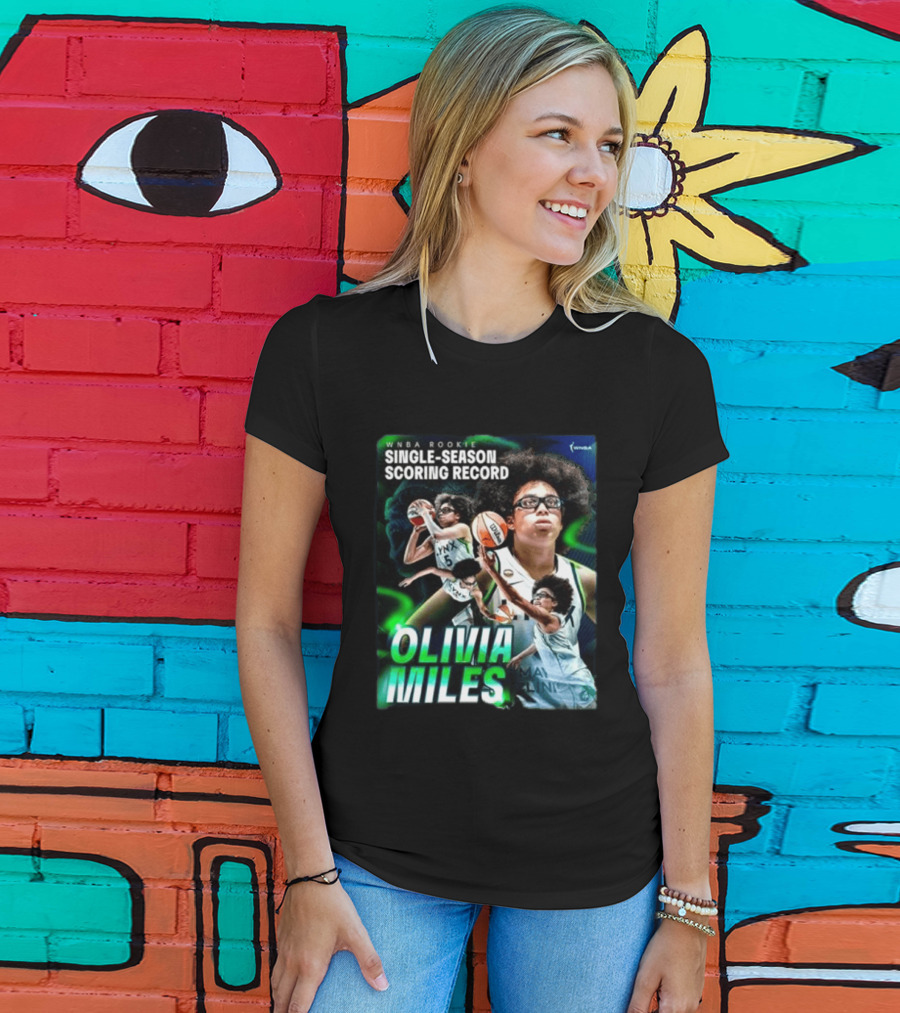 WNBA Rookie Single Season Scoring Record Olivia Miles T-Shirt