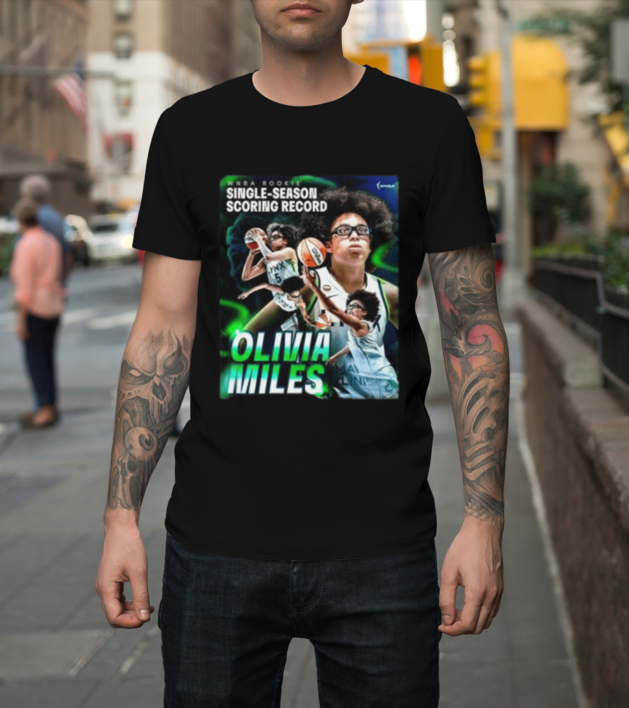 WNBA Rookie Single Season Scoring Record Olivia Miles T-Shirt