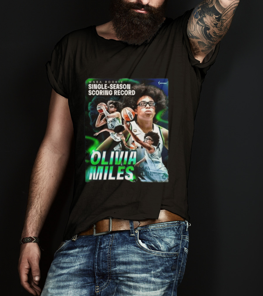 WNBA Rookie Single Season Scoring Record Olivia Miles T-Shirt