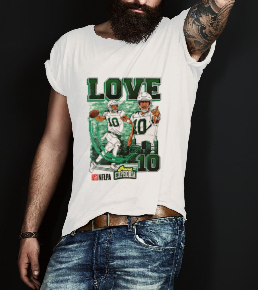 Jordan Love 10 NFLPA Euphoria Player Edition T-Shirt