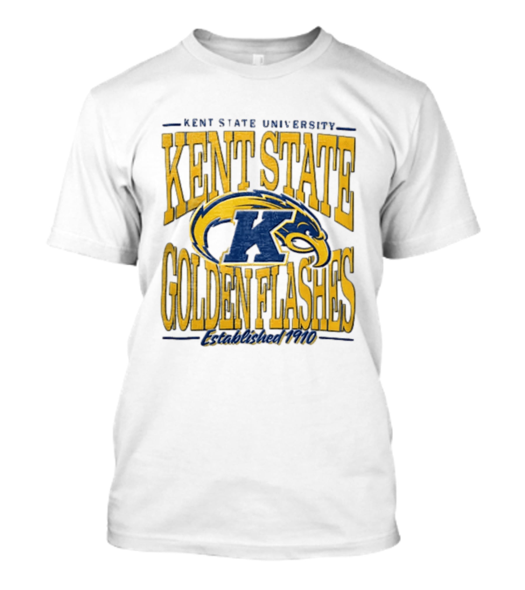 Kent State University Golden Flashes 1910 Blue Yellow Eagle T-Shirt