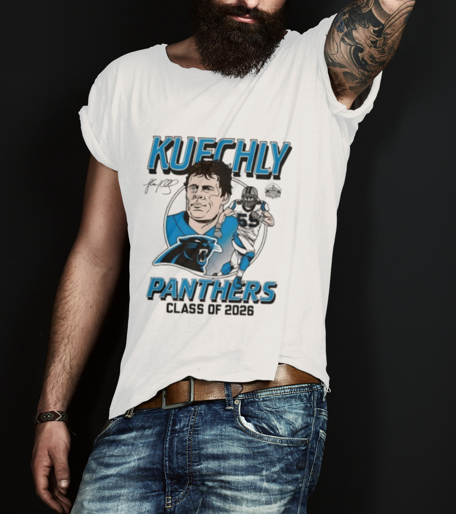 Kuechly Panthers Class Of 2026 Hall Of Fame T-Shirt