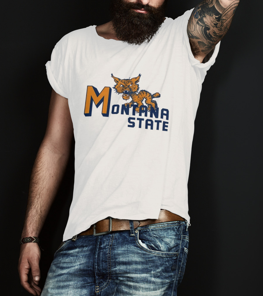 Montana State Bobcats Vintage NCAA Sports T-Shirt