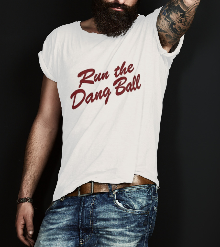 Oklahoma Sooners Run The Dang Ball Football Fan Gear T-Shirt