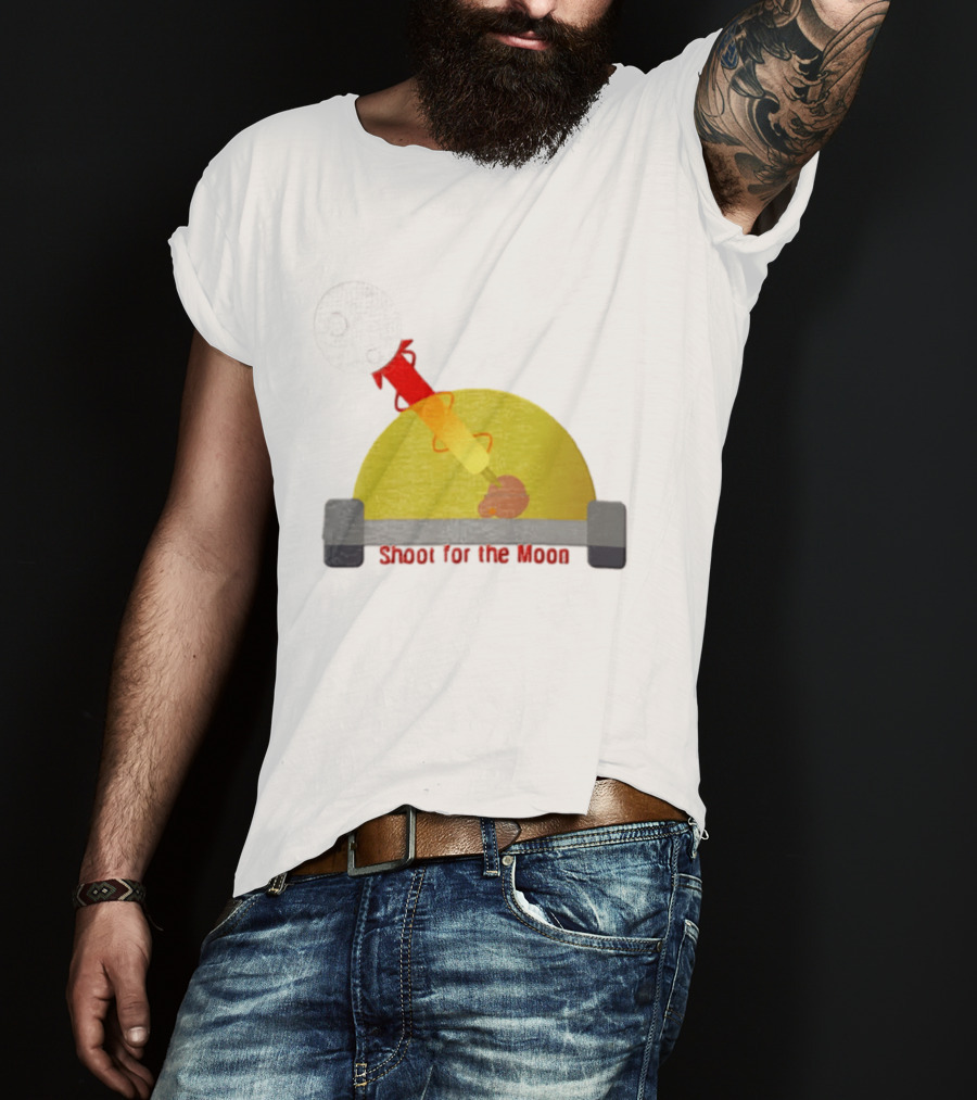 Shoot For The Moon Rocket Launcher Animation T-Shirt