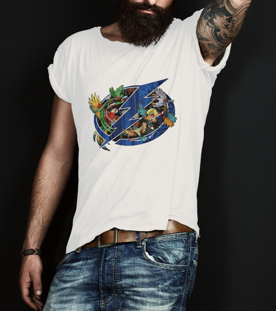 Tampa Bay Lightning NHL Tropical Birds Parrot Toucan Floridian T-Shirt