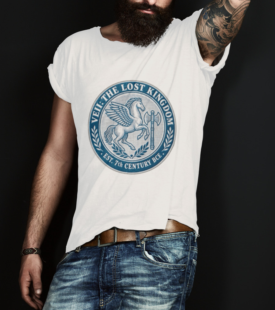 Veii The Lost Kingdom Est. 7th Century BCE Pegasus Horse Battle Axe T-Shirt