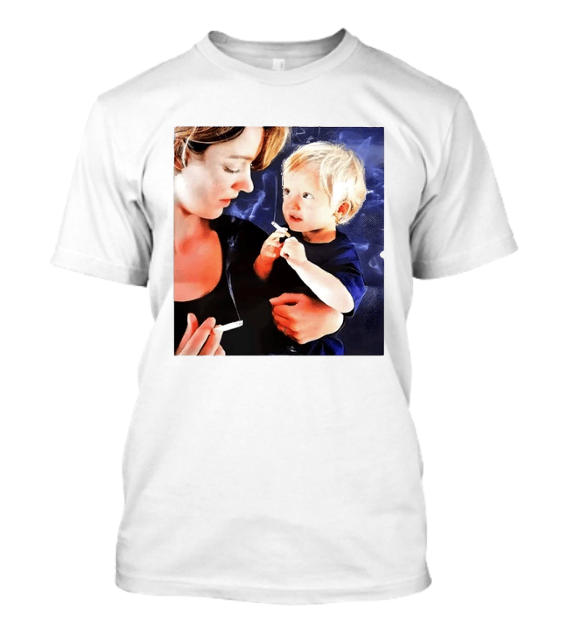 When You Light Up So Does He Anti Smoking Awareness T-Shirt