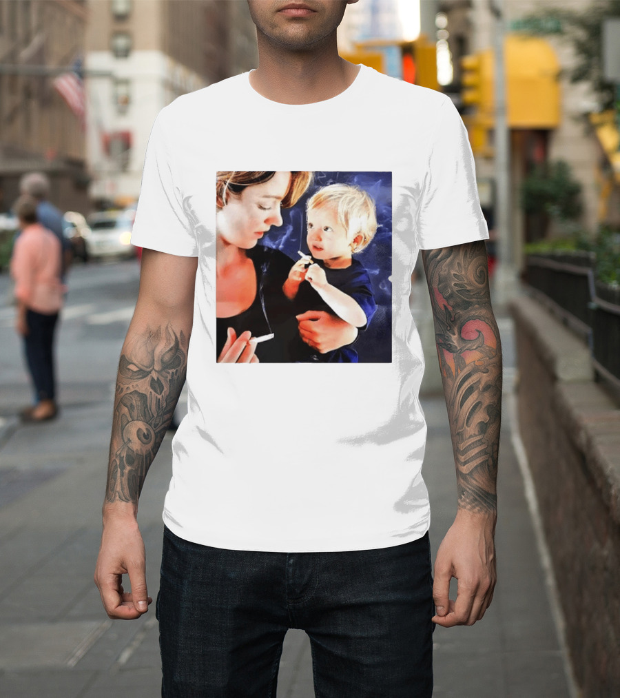 When You Light Up So Does He Anti Smoking Awareness T-Shirt