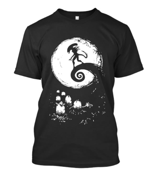 Alien Xenomorph Nightmare Before Christmas Mashup T-Shirt