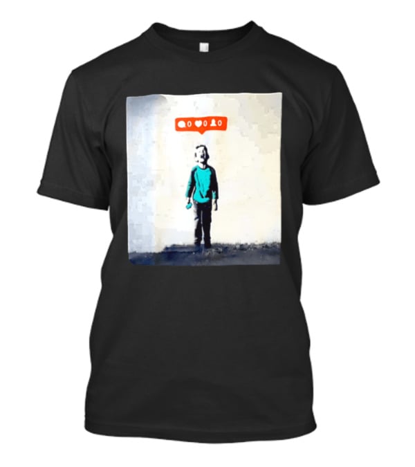 Boy With Zero Social Media Notifications And Screaming Expression T-Shirt