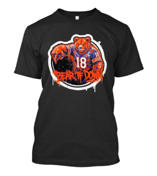 Caleb Williams 18 Chicago Bears Bear TF Down T-Shirt