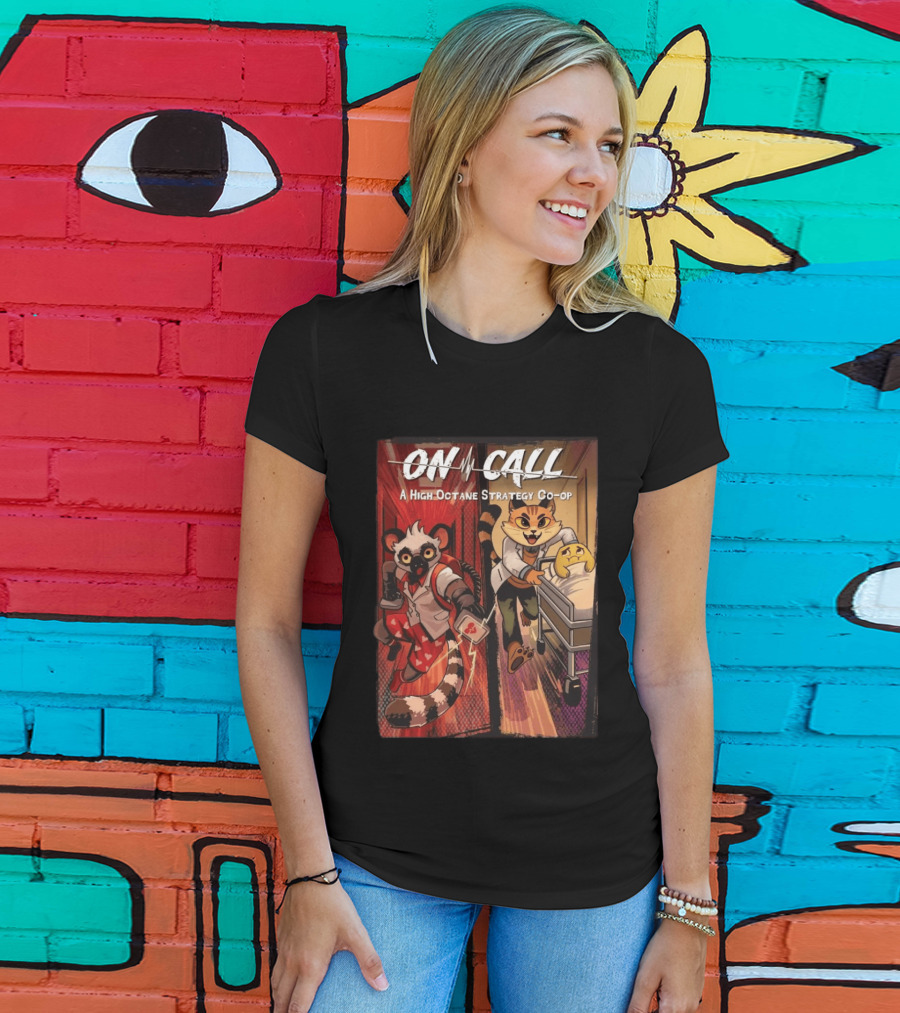 On Call A High Octane Strategy Co Op Lemur And Cat Doctors In Action T-Shirt