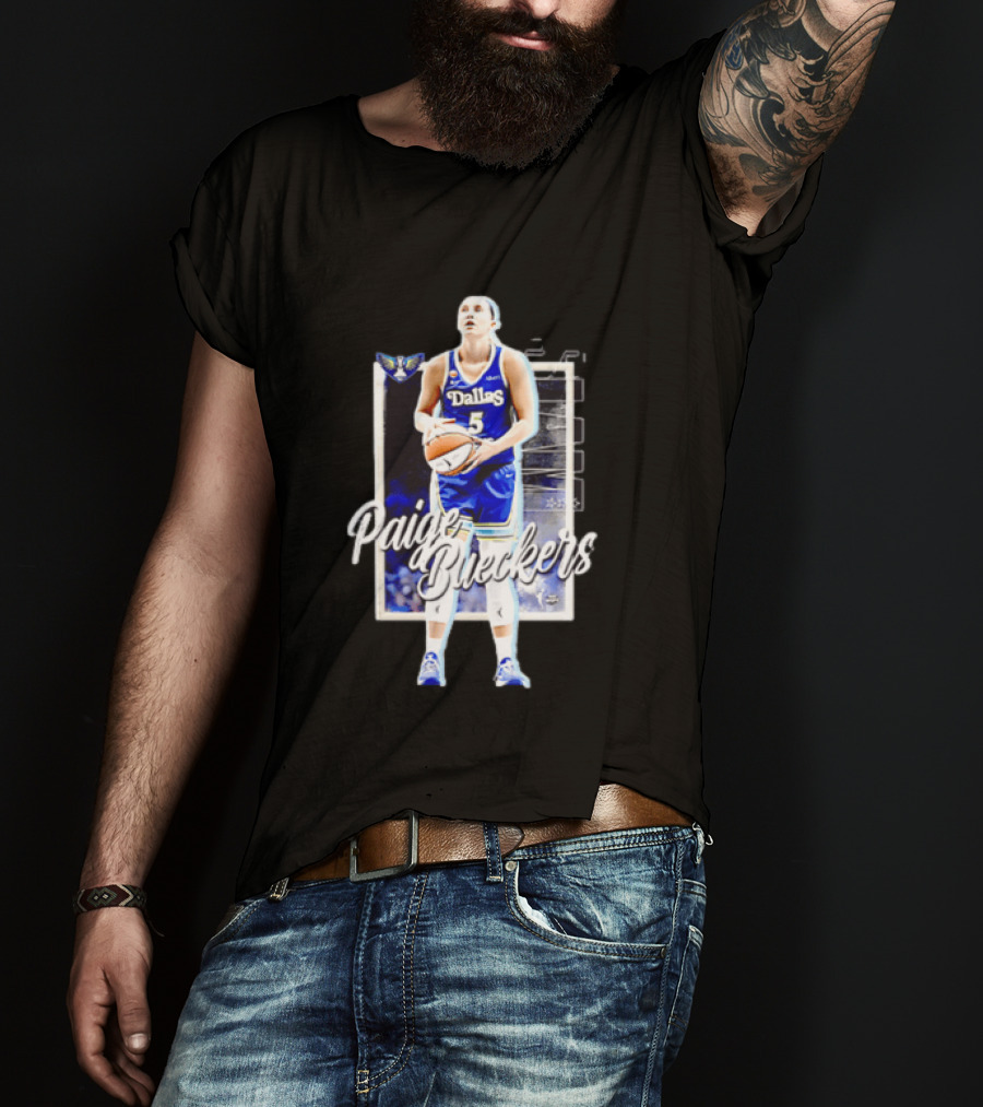 Paige Bueckers Dallas Wings Basketball Player Jersey Number 5 T-Shirt