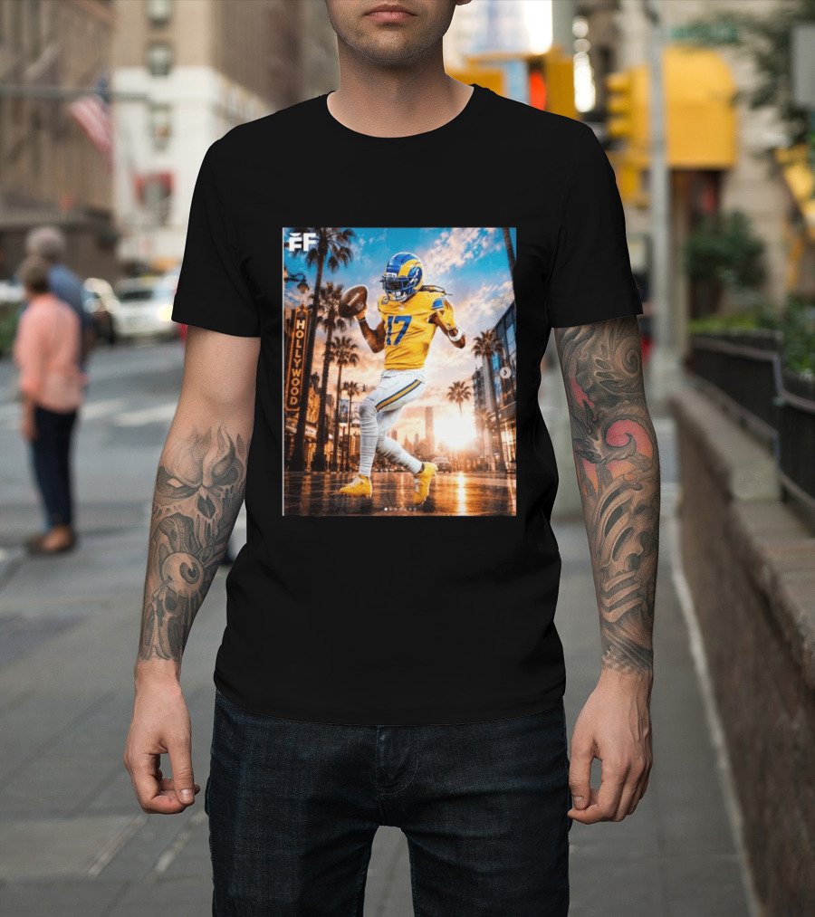 Los Angeles Rams Hollywood Davante Adams 17 Football Player T-Shirt