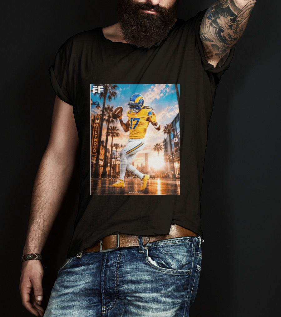 Los Angeles Rams Hollywood Davante Adams 17 Football Player T-Shirt