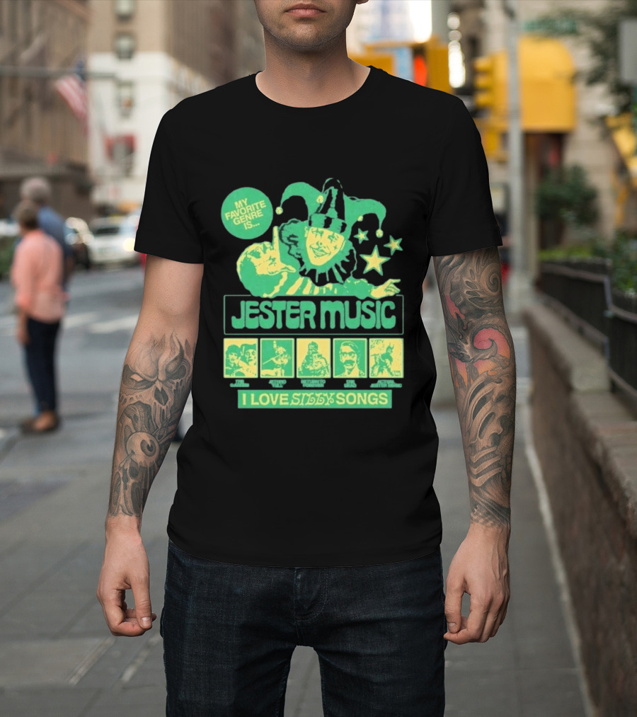 Jester Music My Favorite Genre Is The Garden Jethro Tull Return To Forever The Dead I Love Silly Songs T-Shirt