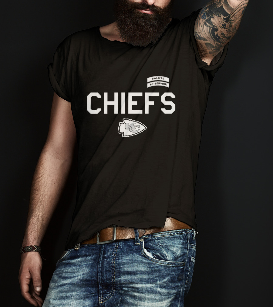 Kansas City Chiefs Salute To Service CHIEFS KC Arrowhead T-Shirt