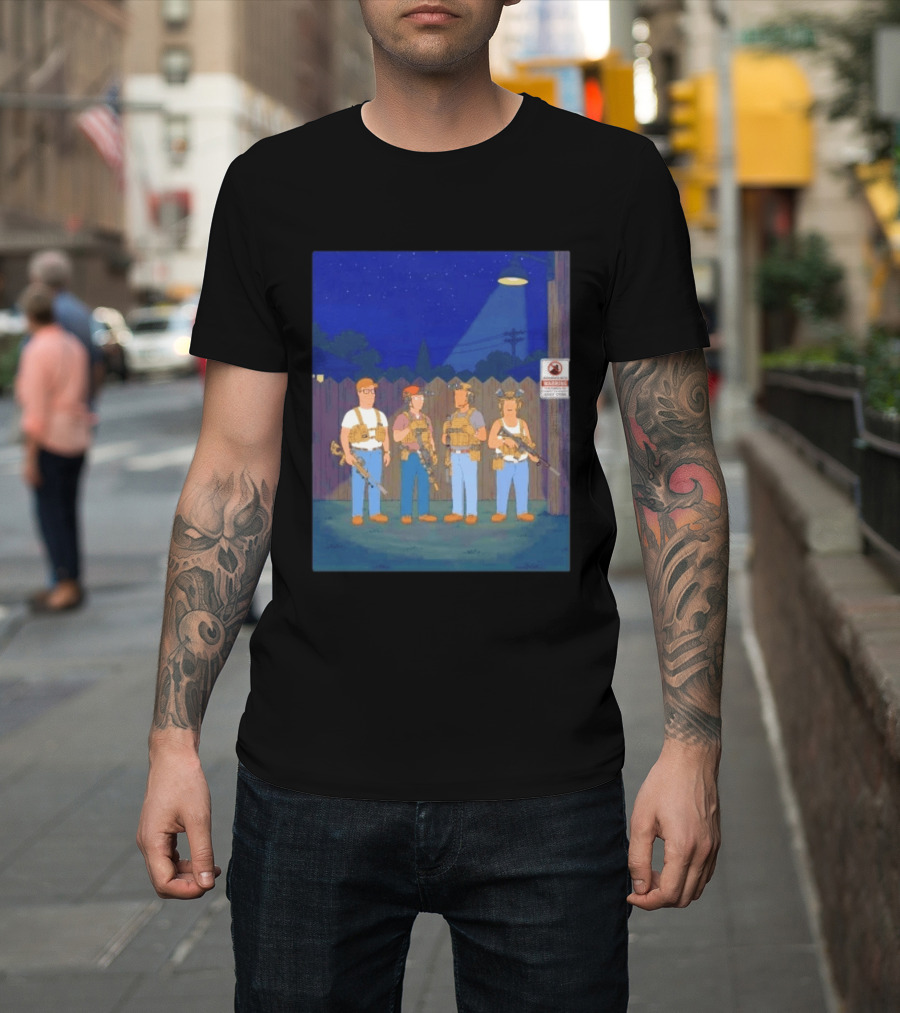 Neighborhood Tactical Squad Warning King Of The Hill T-Shirt