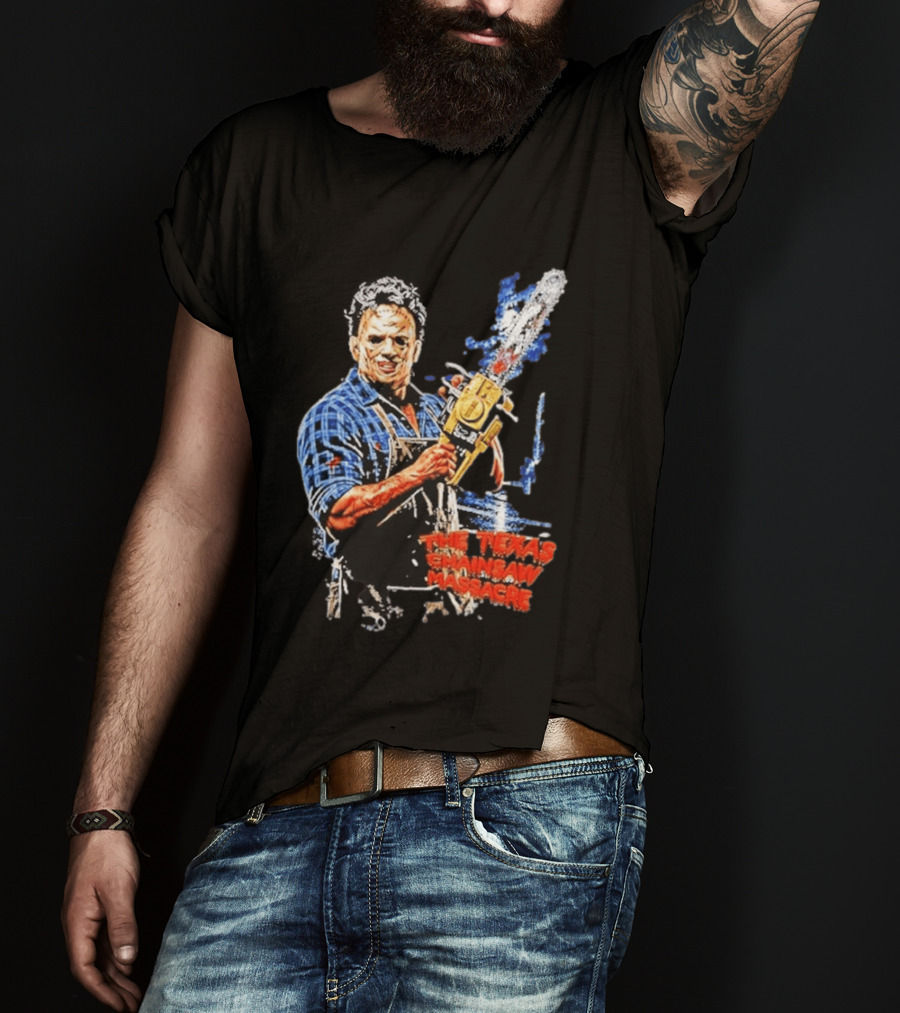 Texas Chainsaw Massacre Leatherface Chainsaw T-Shirt