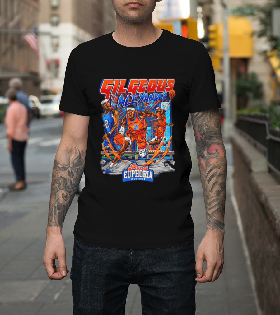 Gilgeous Alexander Oklahoma City Thunder Planet Euphoria 1950 2024 T-Shirt