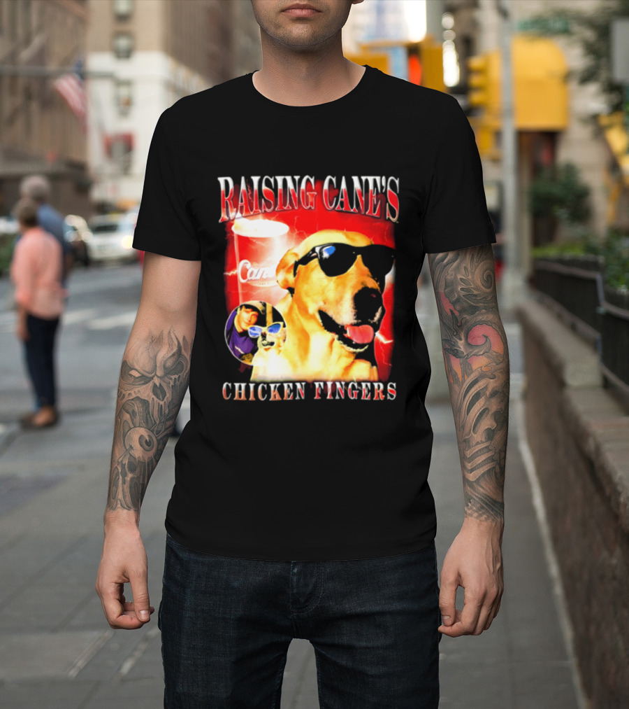 Raising Cane's Labrador Sunglasses Cup Chicken Fingers T-Shirt