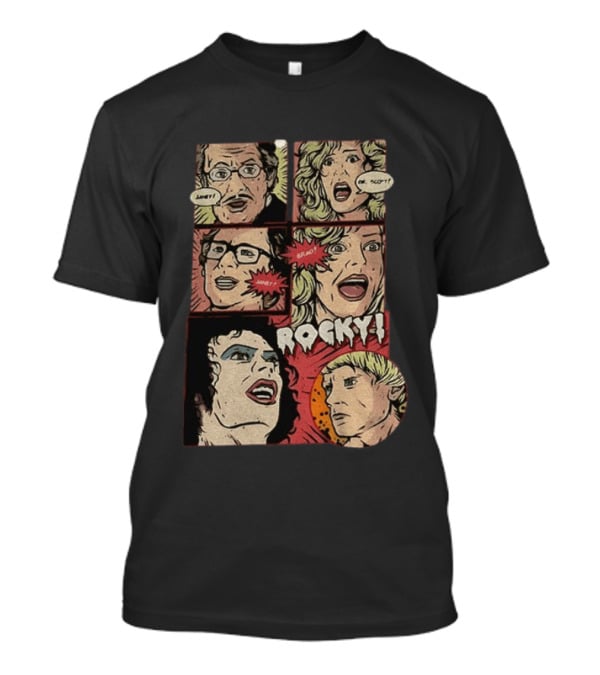 Rocky Horror Picture Show Comic Style Frank N Furter Janet Dr. Scott Brad T-Shirt