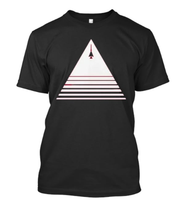 Stuart Fails To Save The Universe Stuart Bloom Jet Airplane Triangle Pyramid T-Shirt