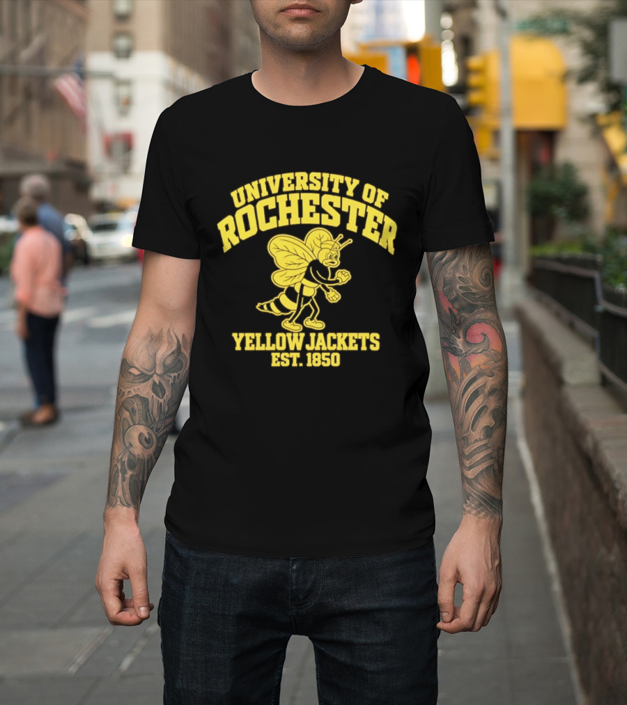 University Of Rochester Yellow Jackets Est 1850 Retro Collegiate T-Shirt