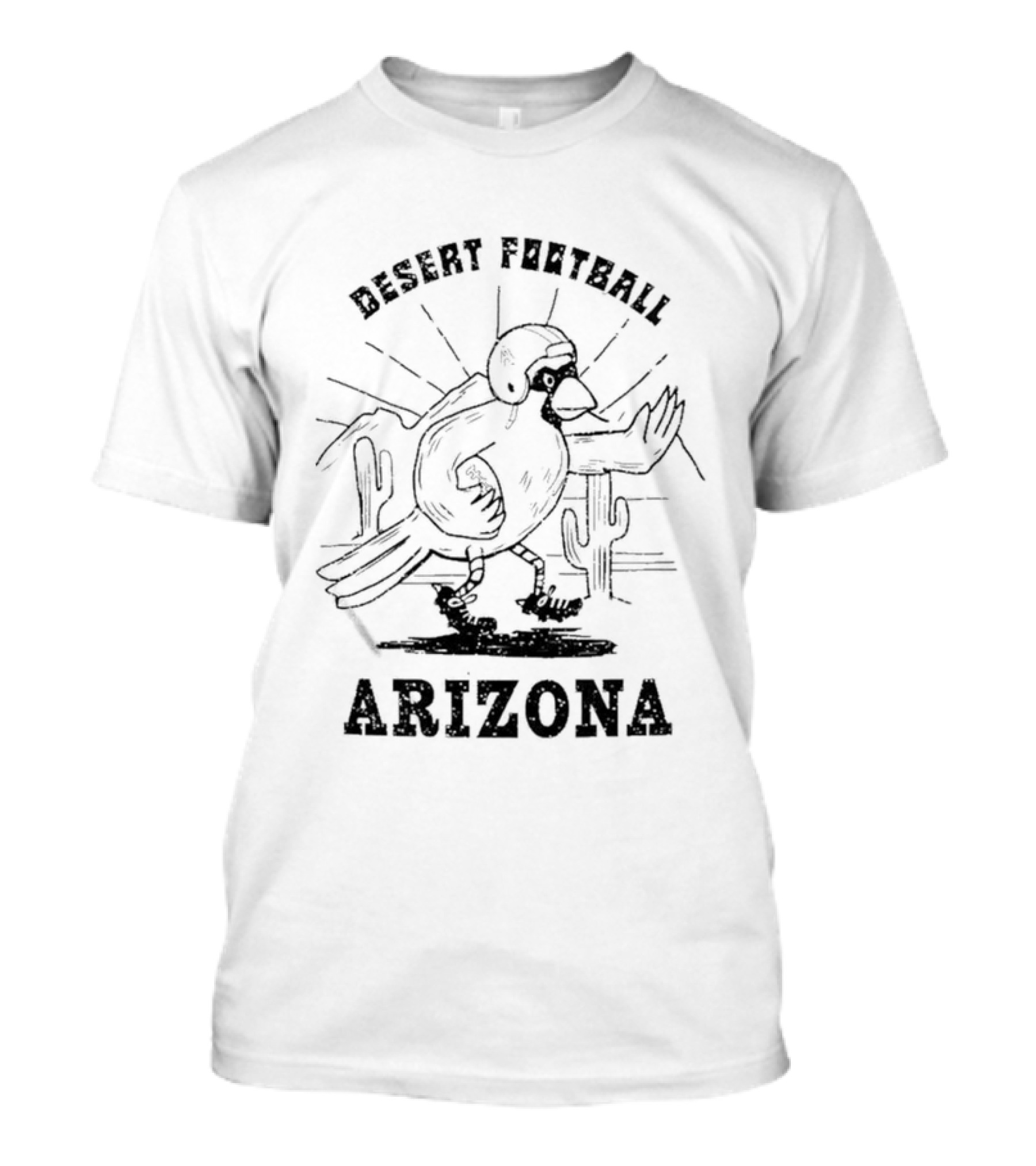 Arizona Cardinals Desert Football Arizona Cactus Helmet T-Shirt