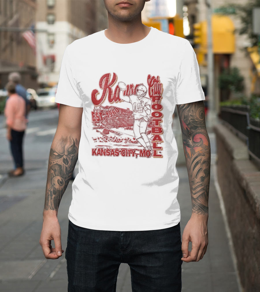 Kansas City Chiefs Football 1960 Patrick Mahomes Quarterback Kansas City MO T-Shirt