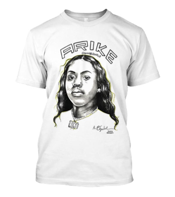 Playa Society Arike Ogunbowale Portrait With Necklace T-Shirt