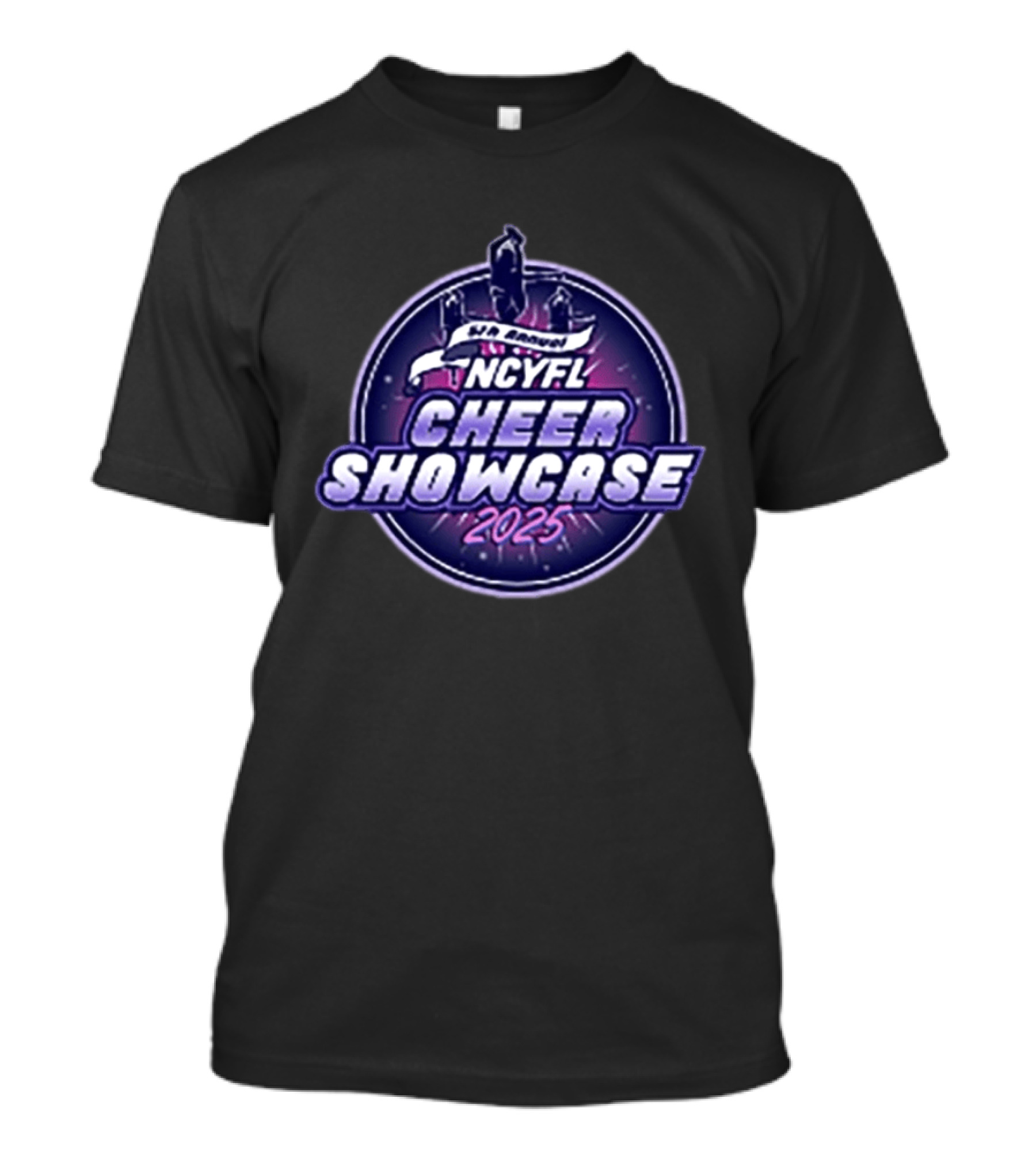 5th Annual NCYFL Cheer Showcase 2025 Event T-Shirt