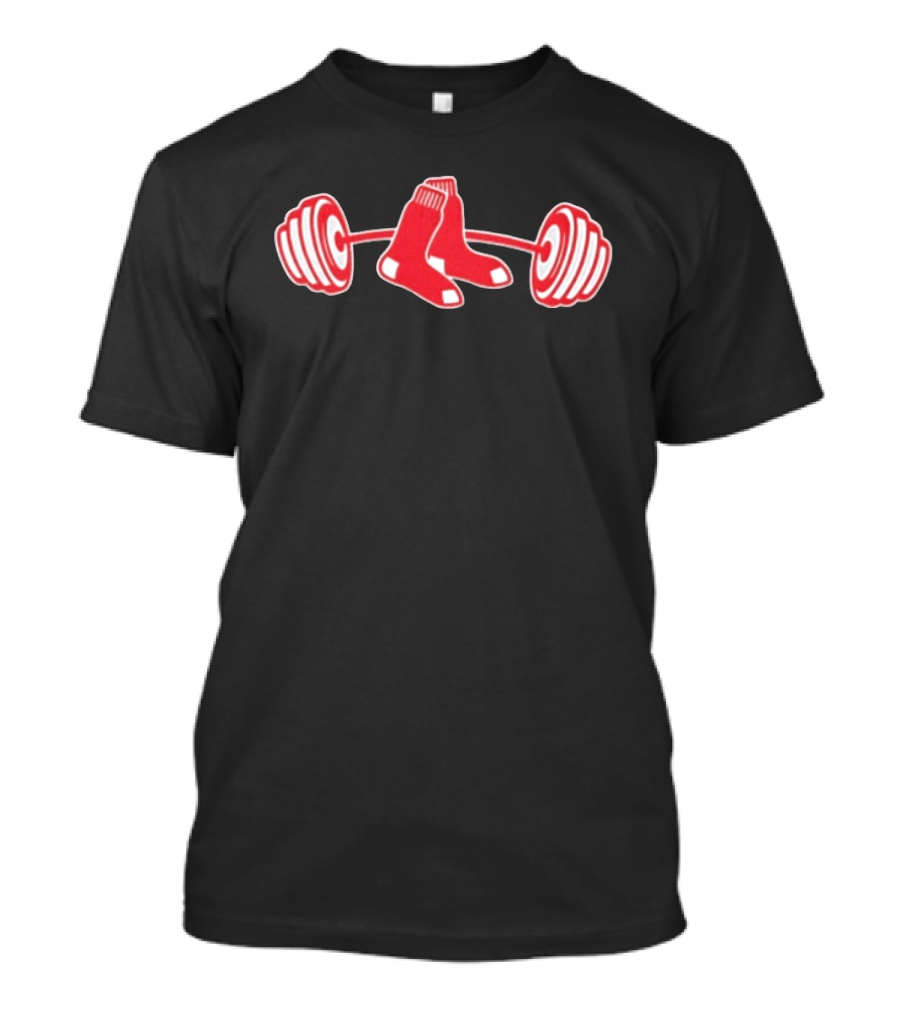Aroldis Chapman Boston Red Sox Weightlifting Socks Barbell T-Shirt