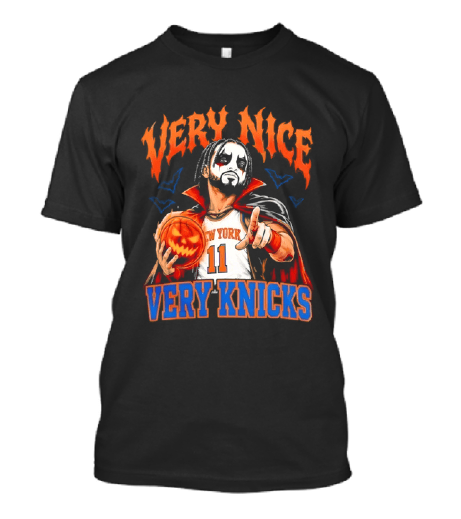 Jalen Brunson New York 11 Very Nice Very Knicks Halloween T-Shirt