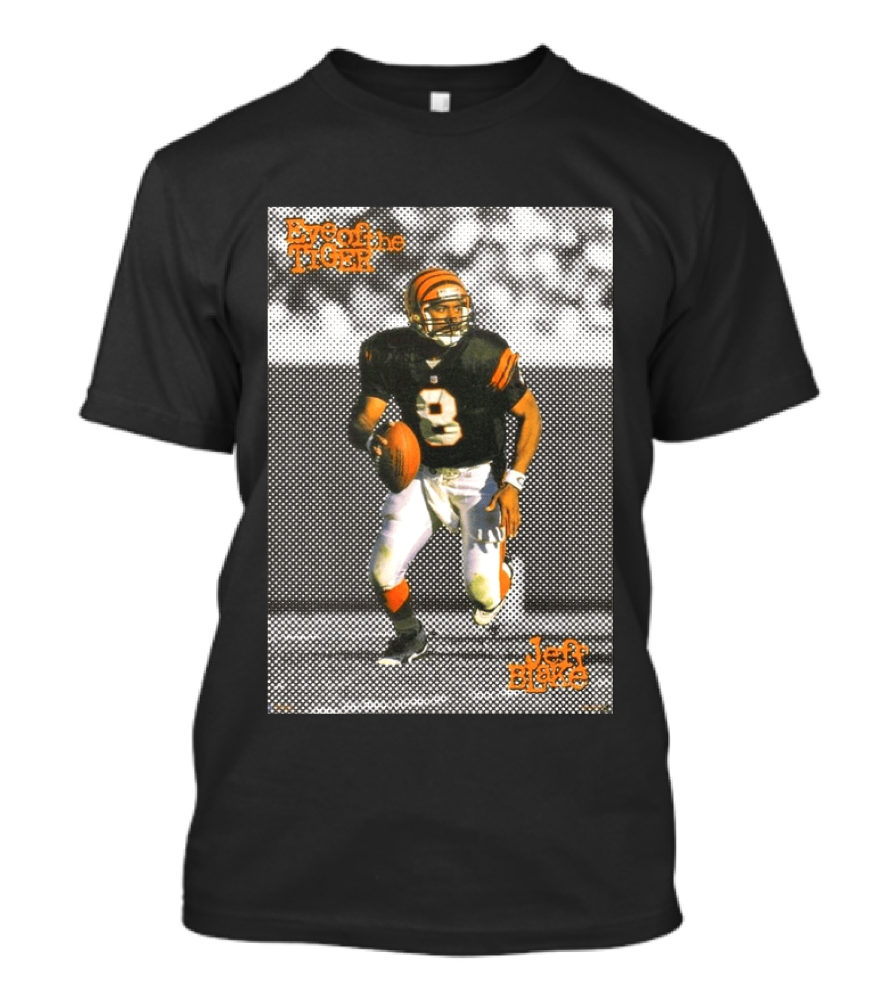 Jeff Blake Eye Of The Tiger Cincinnati Bengals Football QB T-Shirt
