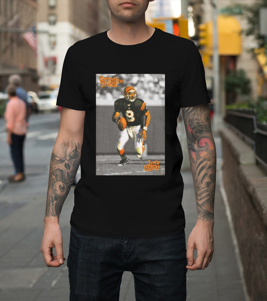 Jeff Blake Eye Of The Tiger Cincinnati Bengals Football QB T-Shirt