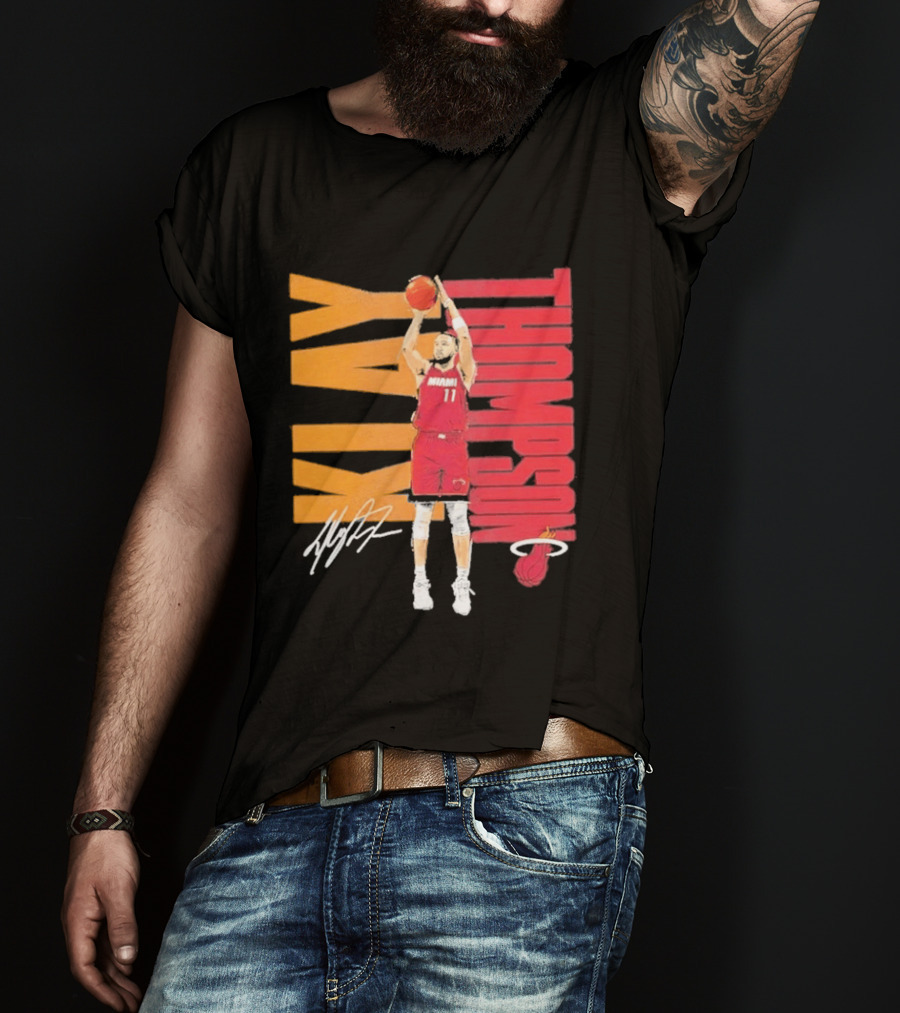 Klay Thompson Miami Heat 11 Basketball Player Signature T-Shirt