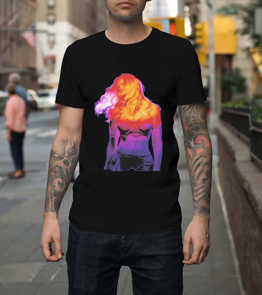 Madonna My Sins Are My Savior Neon Effect T-Shirt