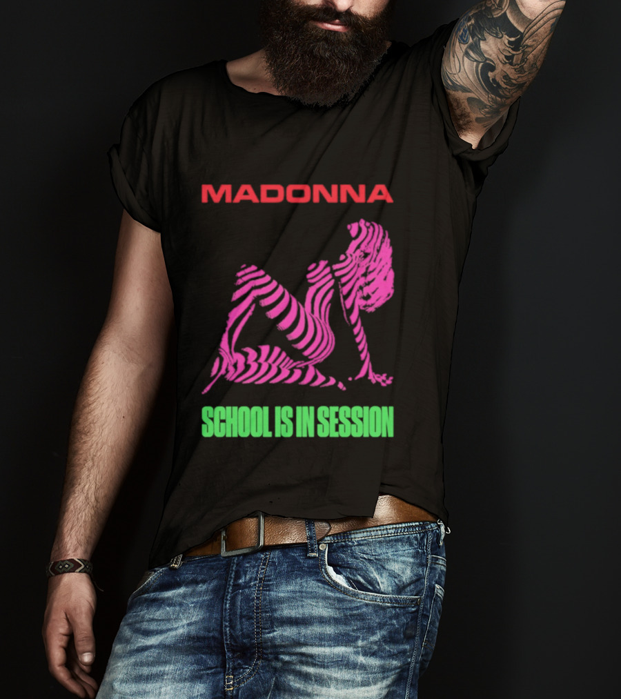 Madonna School Is In Session Pink T-Shirt