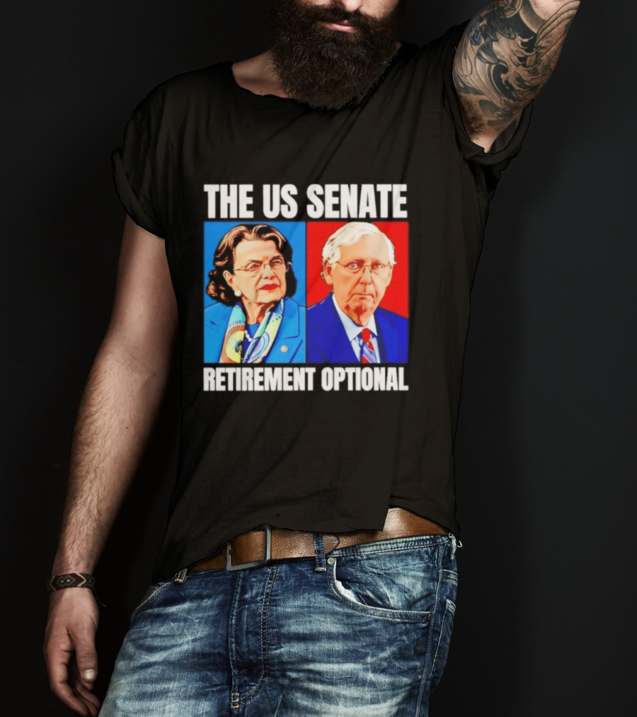 Dianne Feinstein Mitch McConnell The US Senate Retirement Optional T-Shirt