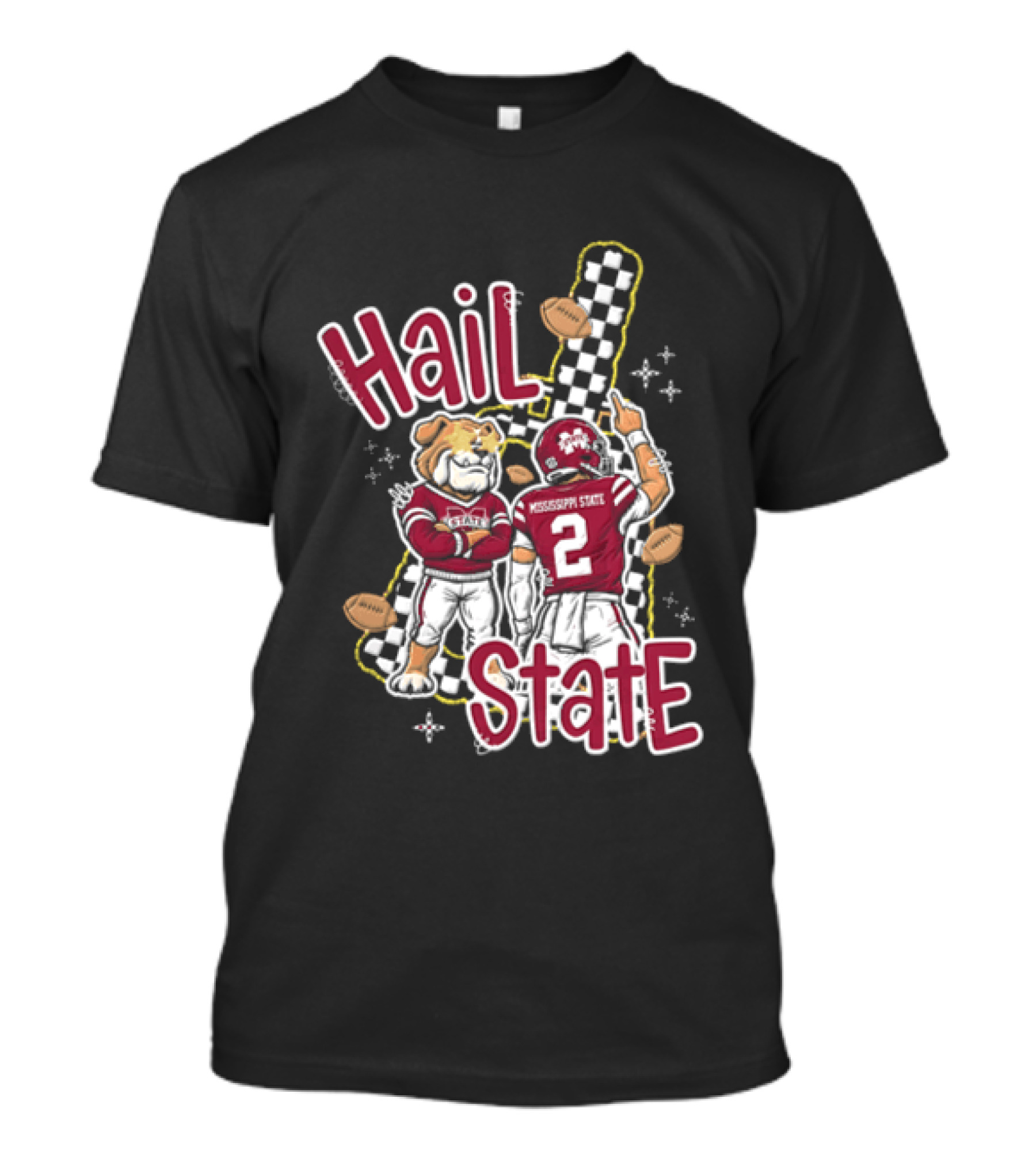 Mississippi State Hail Bulldogs Football Team Spirit T-Shirt