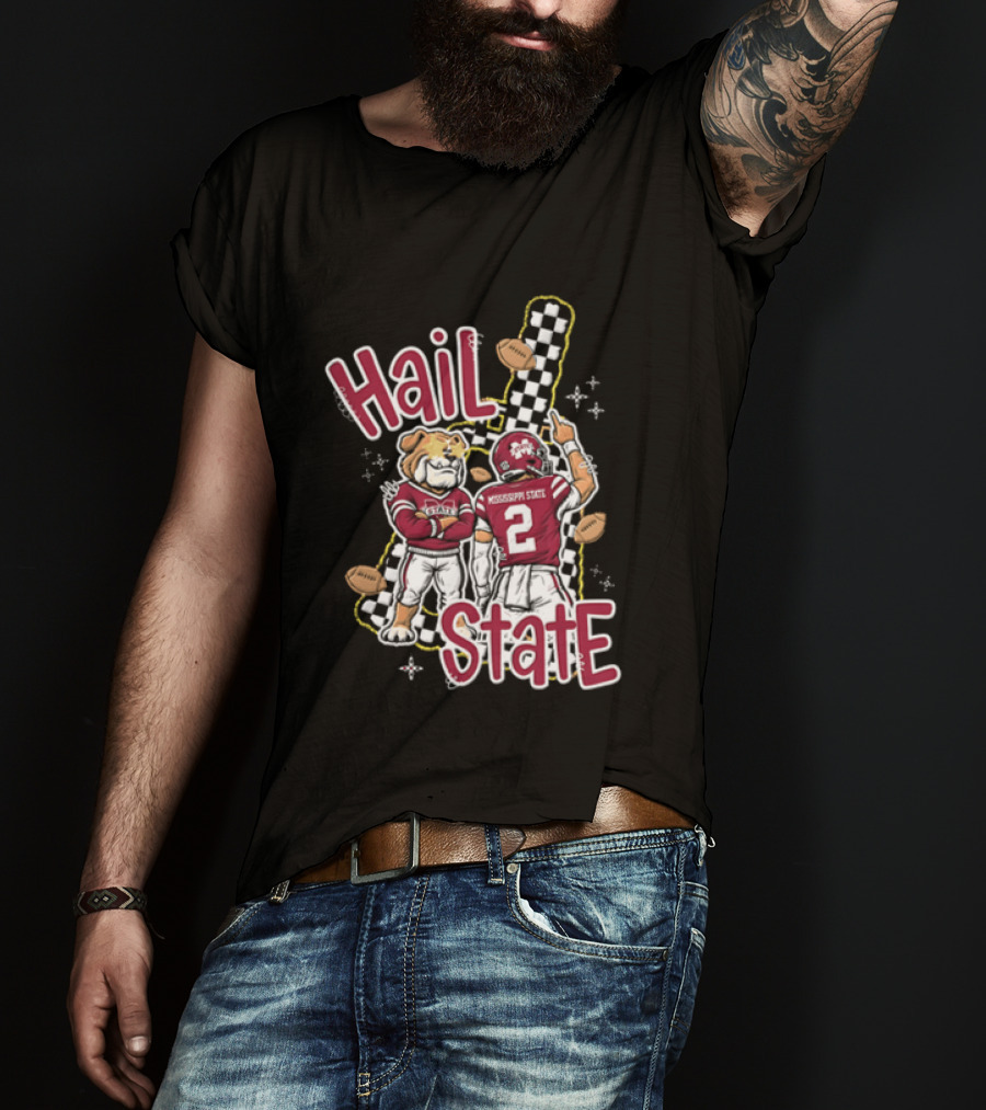 Mississippi State Hail Bulldogs Football Team Spirit T-Shirt